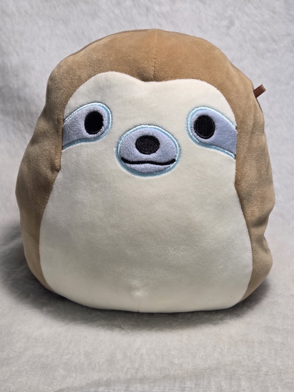 SIMON Squishmallows 8" Brown Sloth with Blue and White Stuffed Toy NO HANGTAG
